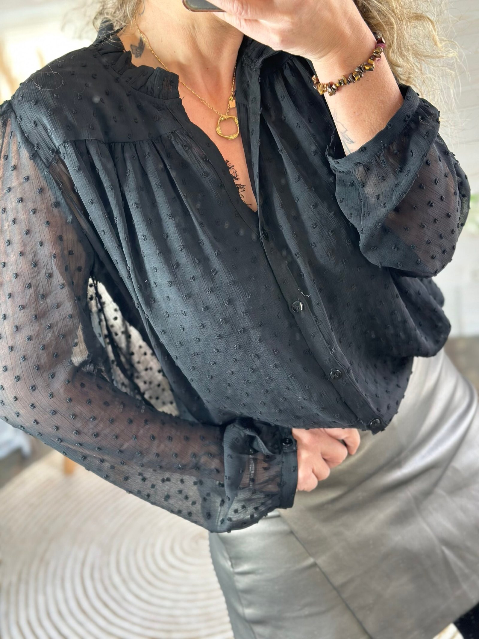 Blouse Fiona plumetis