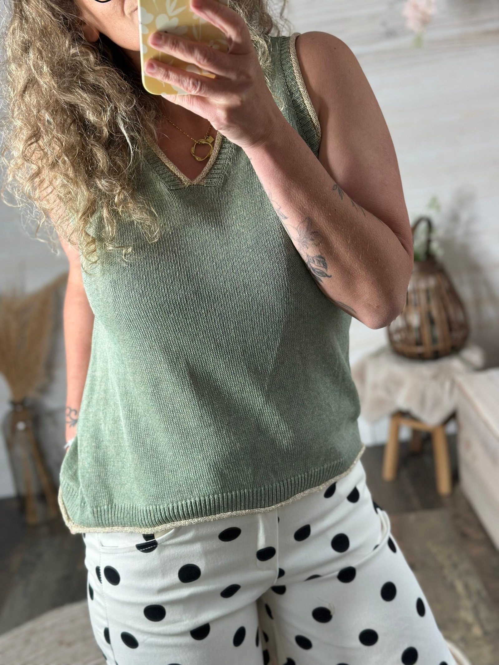 Top bi maille