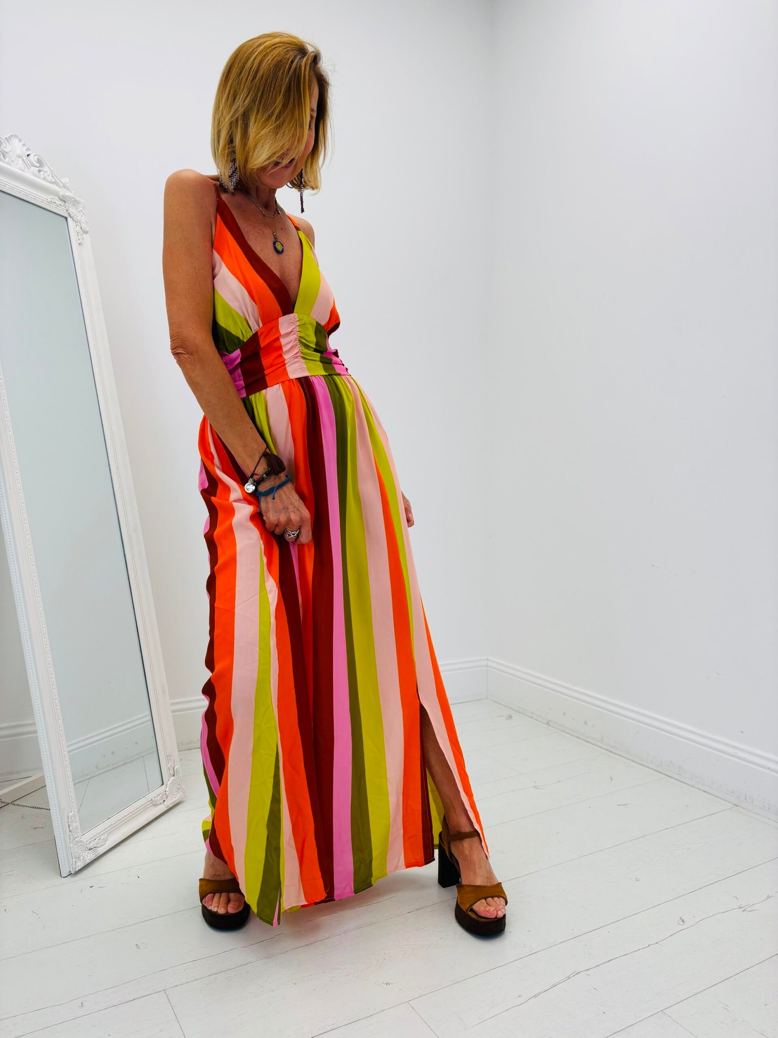 Robe multicolore