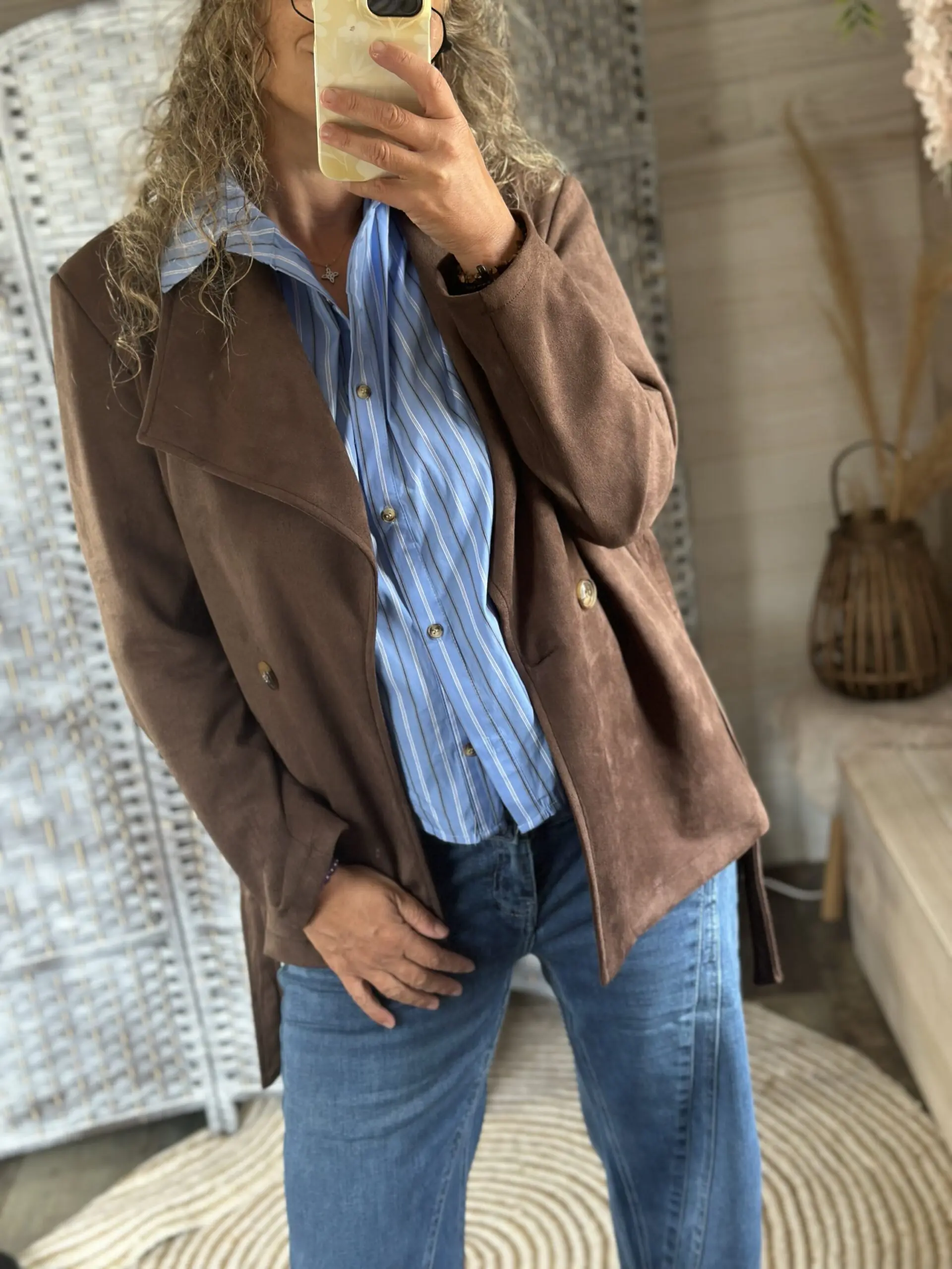 Veste suédine